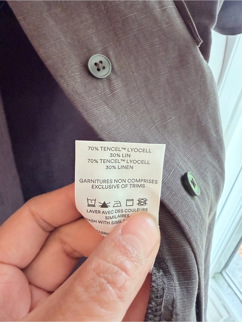 Frank and Oak camp collar relaxer brown shirt - Picture 6 of 6
